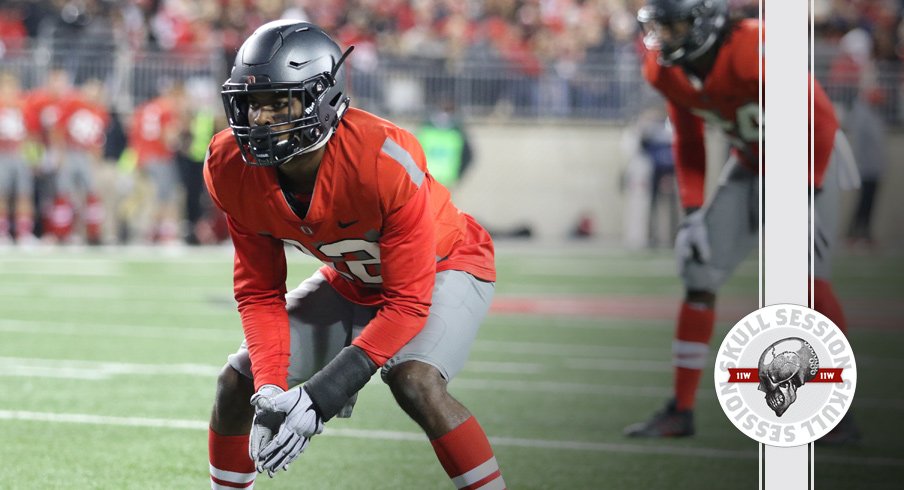 Denzel Ward prepares to cover the August 1st 2017 Skull Session