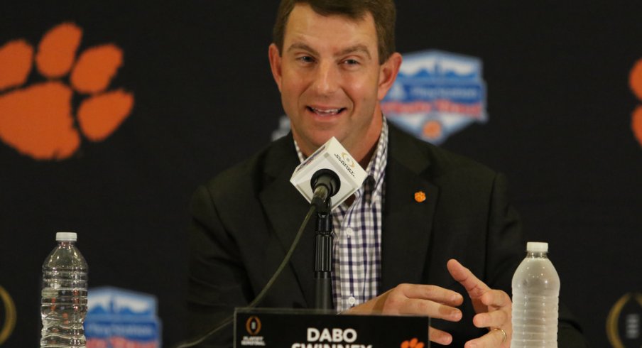 Dabo Swinney was confident Clemson would beat Ohio State entering last year's Fiesta Bowl.