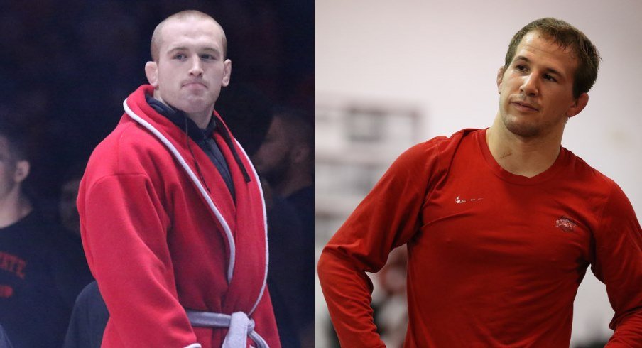 Ohio State wrestlers Kyle Snyder and Logan Stieber