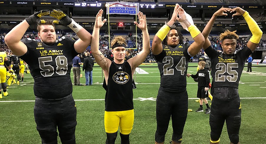 Josh Myers, Tate Martell, Chase Young and Shaun Wade