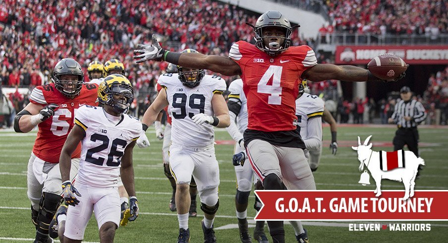 Ohio State G.O.A.T. Game Tournament, Michigan Bracket, featuring Curtis Samuel.