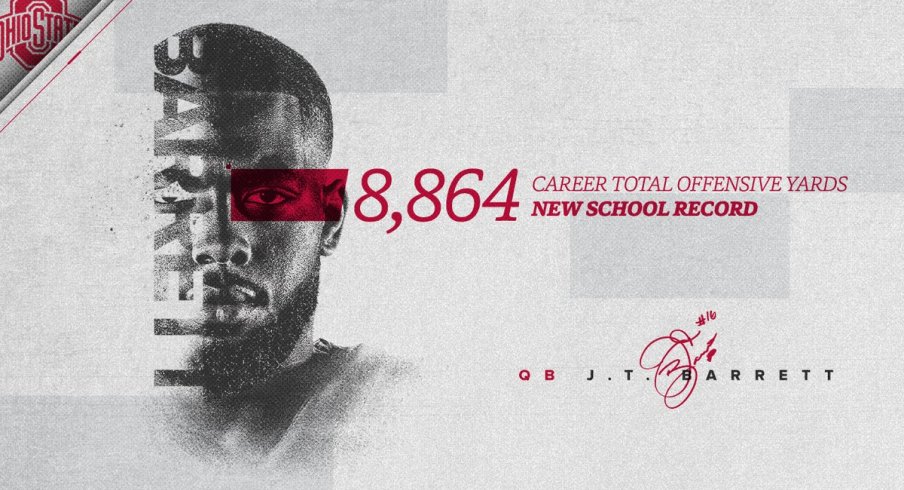 J.T. Barrett passes Art Schlichter.