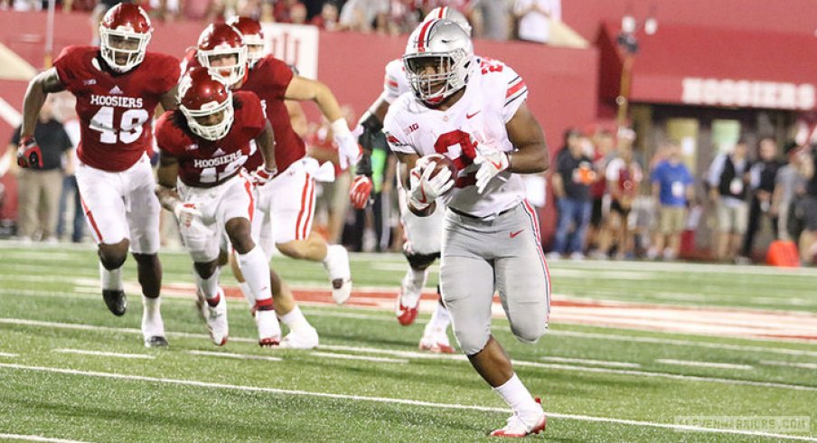 J.K. Dobbins against Indiana.