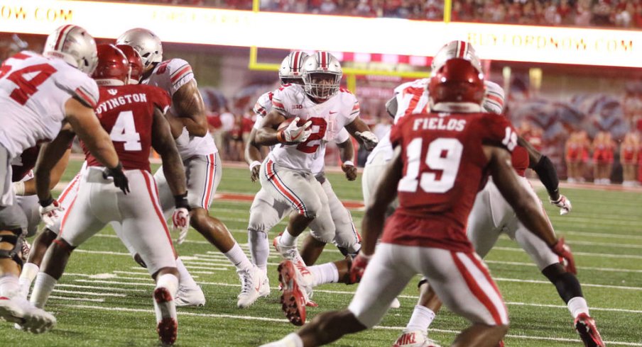 J.K. Dobbins led Ohio State to a win in his first game as a Buckeye.