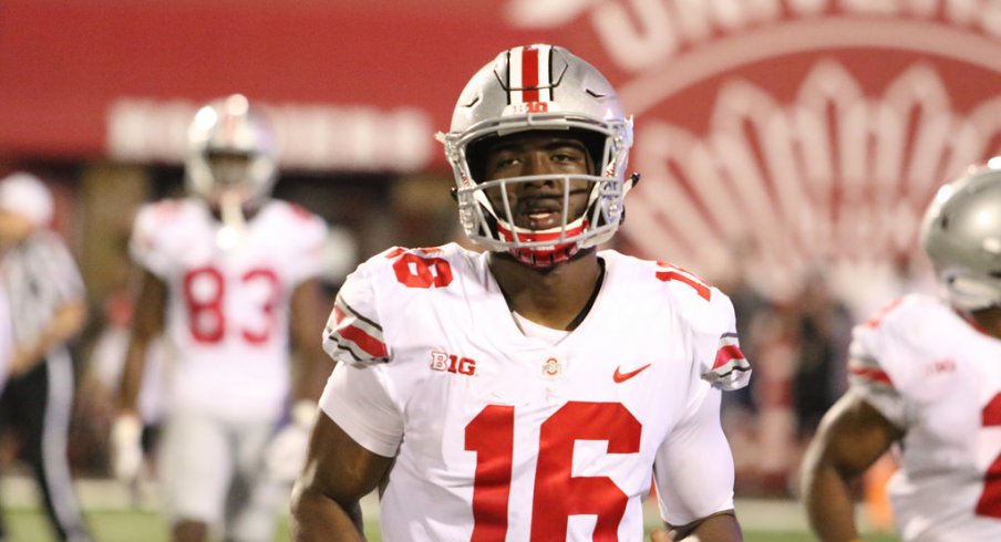 J.T. Barrett was unable to hit the deep ball in an otherwise solid first game of the season.