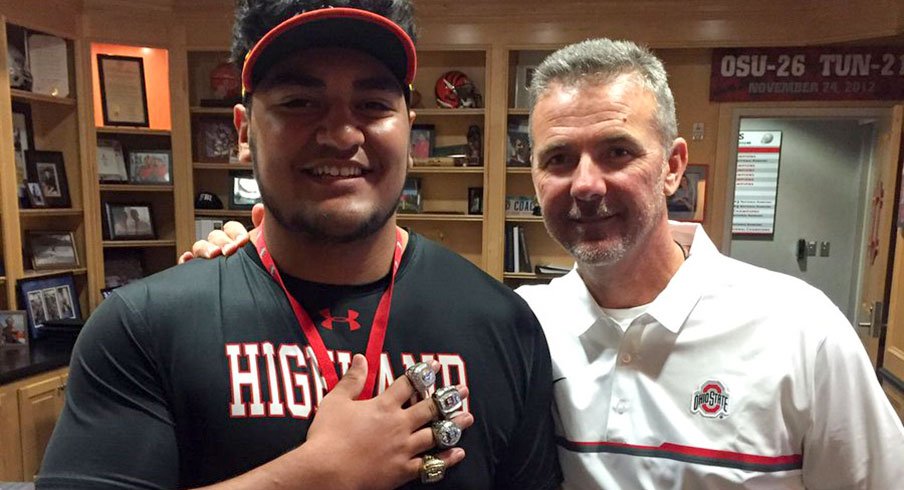 Tommy Togiai and Urban Meyer