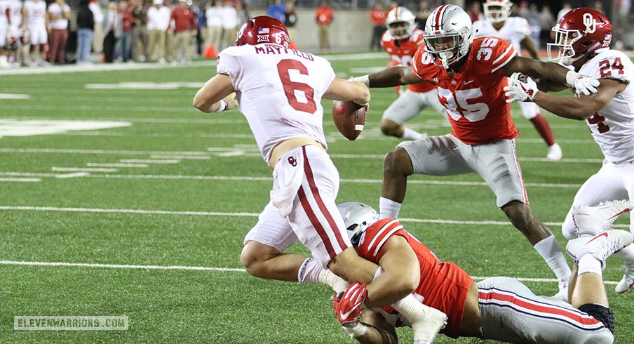 Nick Bosa got to Baker Mayfield – one of the few Buckeyes able to do so.