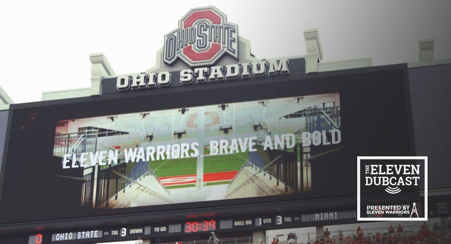 The scoreboard of Ohio Stadium.