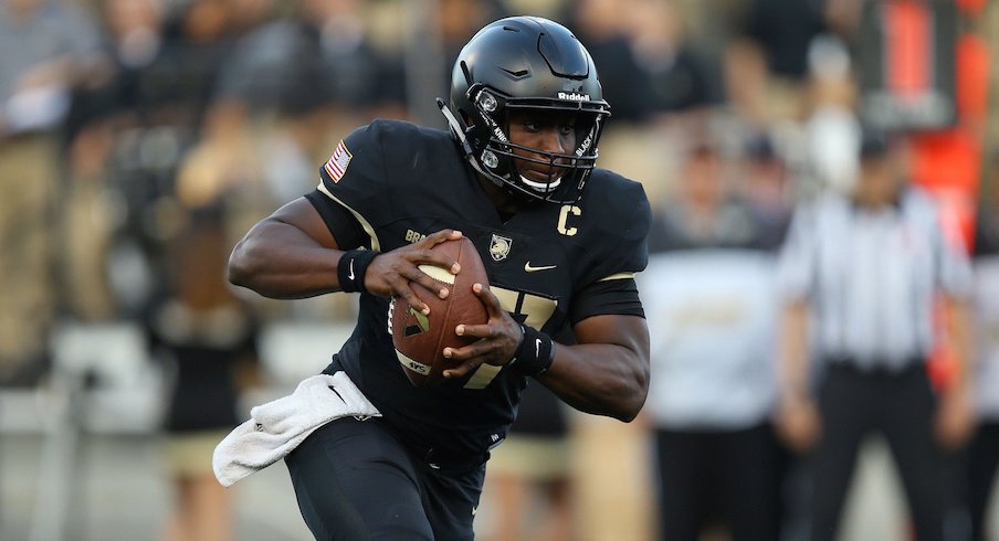 Senior quarterback Ahmad Bradshaw leads Army into Ohio Stadium on Saturday.