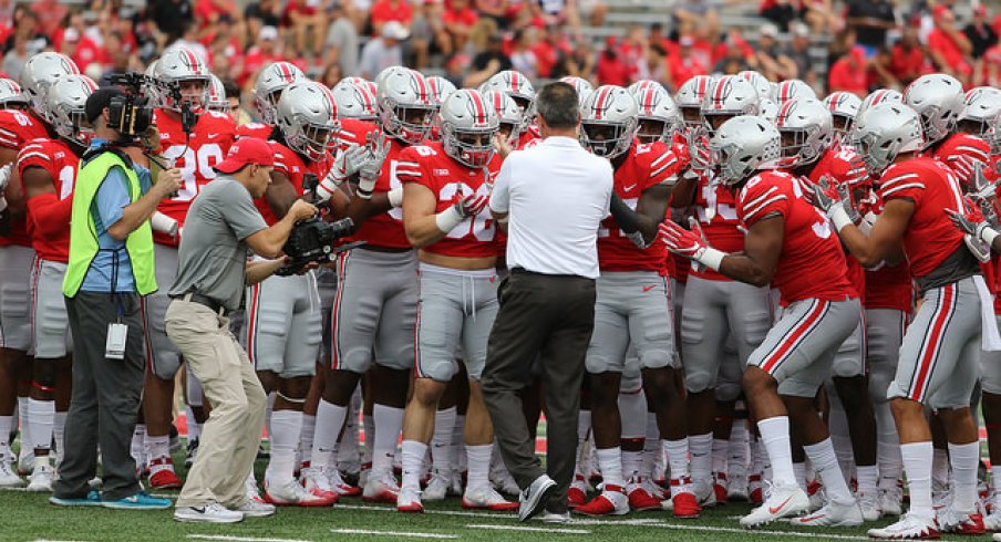 The Buckeyes fell to No. 10 in the latest AP Top 25.