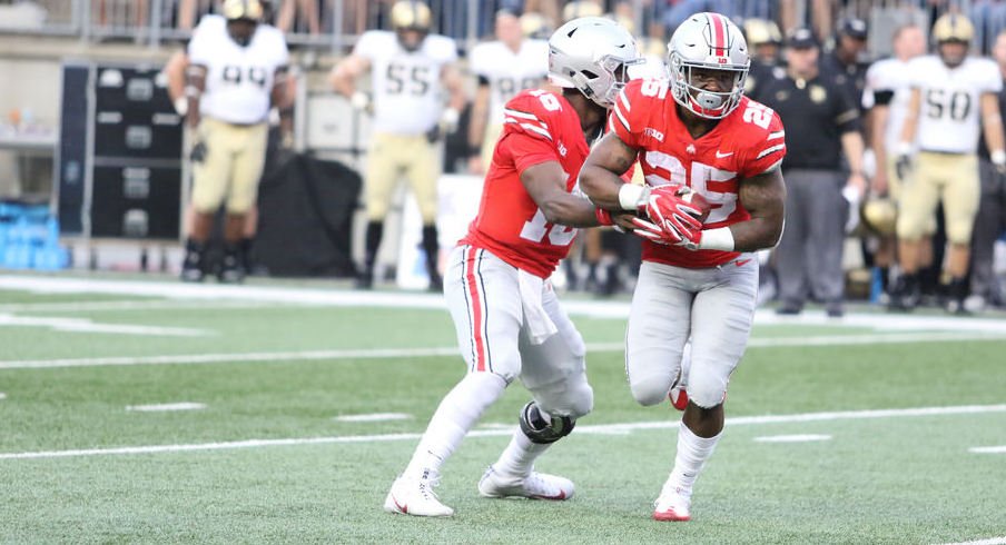 Mike Weber is no longer Ohio State's top running back, but Urban Meyer insists he'll still have a role for the Buckeyes.