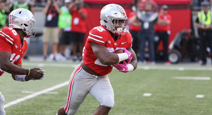 J.T. Barrett, Mike Weber and Ohio State had another balanced offensive performance on Saturday.