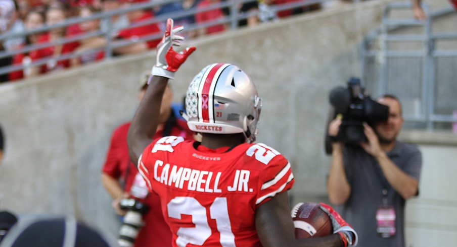 Parris Campbell scores on a reverse for Ohio State