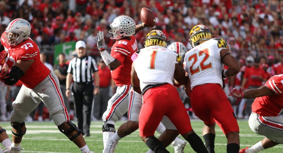 J.T. Barrett and his receivers are showing life in the passing game. 