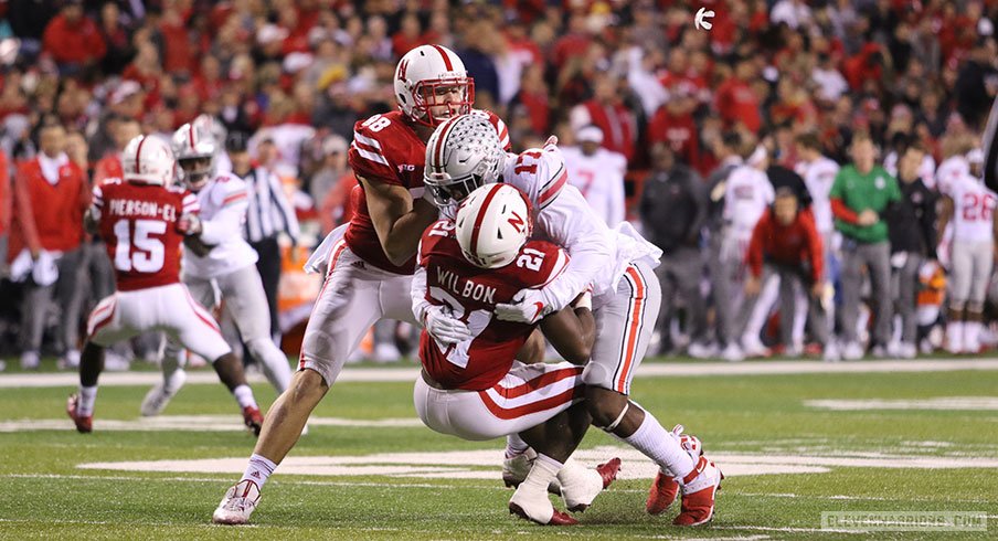 Jerome Baker makes a big hit in Ohio State's 500th all-time Big Ten win.