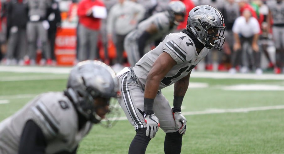 Jerome Baker was on the field for every defensive snap for Ohio State on Saturday.