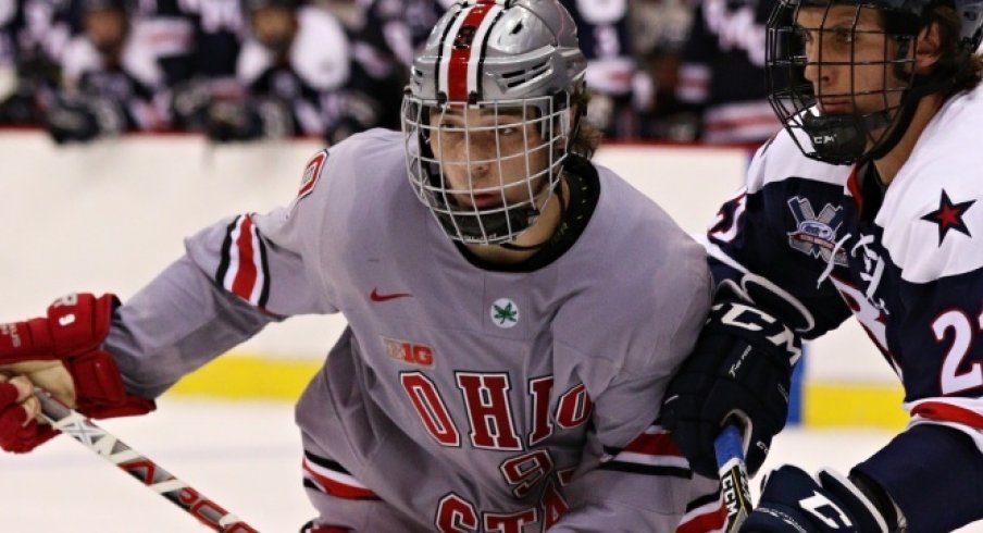 Ohio State forward and Philadelphia Flyers prospect Tanner Laczynski is NCAA hockey's First Star of the Week.