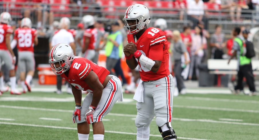 J.K. Dobbins and J.T. Barrett