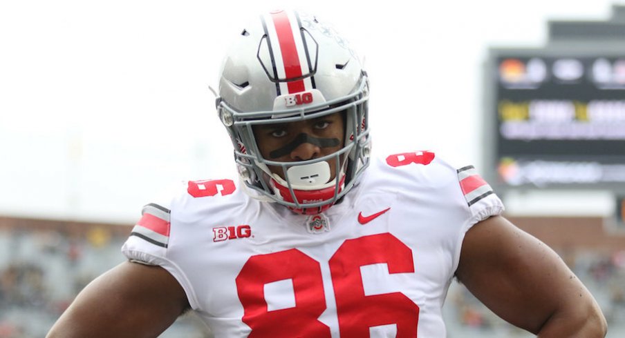 Ohio State defensive tackle Dre'Mont Jones played a season-high 62 snaps against Iowa.