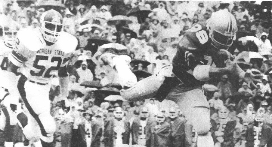 John Frank beats Michigan State's secondary in 1983