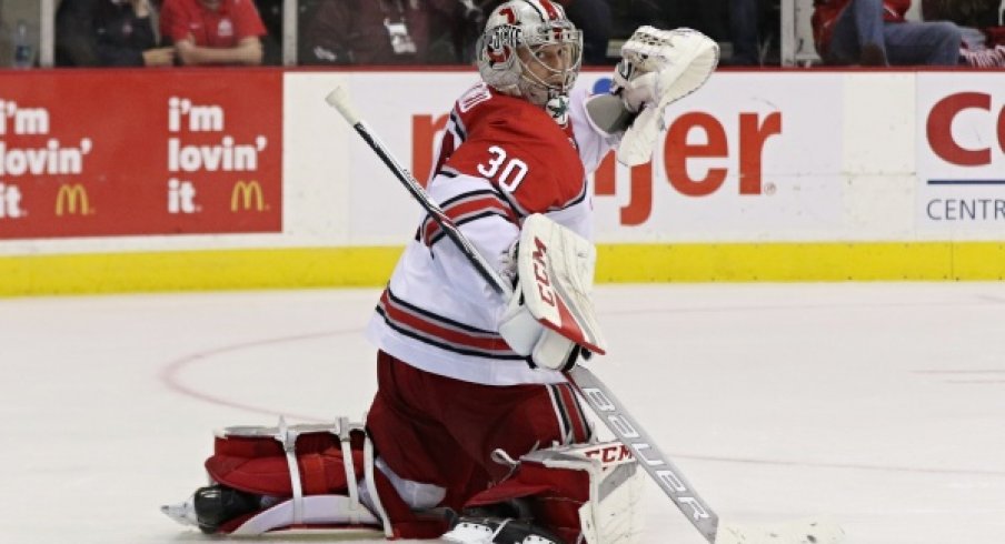 Sean Romeo returned to the Buckeye net against Connecticut and helped the team to a 1-1 tie.