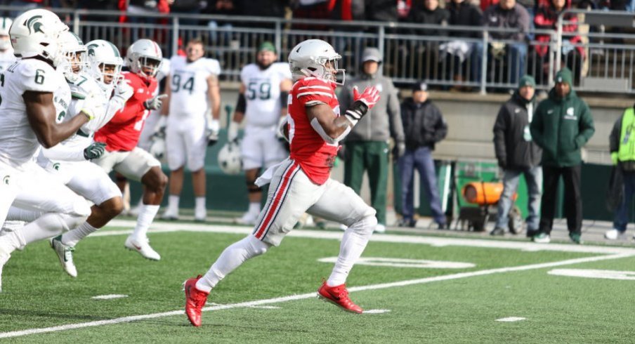 Mike Weber had his best game as a Buckeye with 162 yards rushing and two touchdowns.