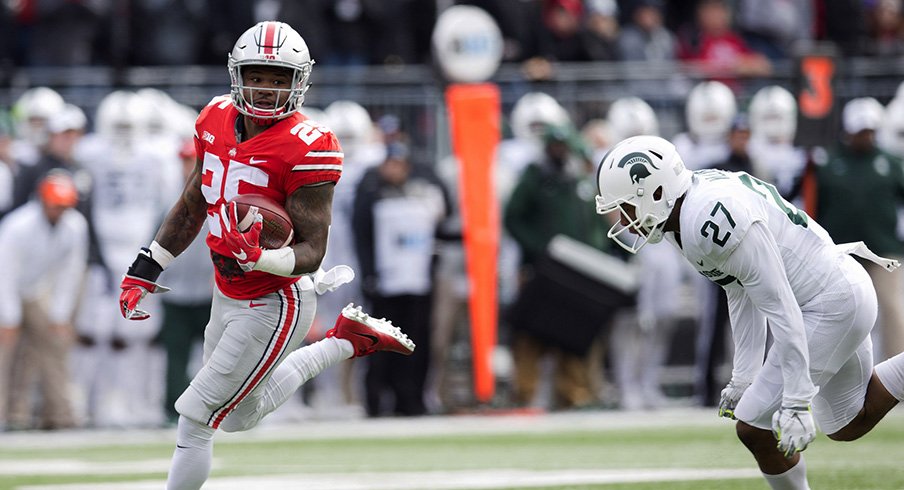 Mike Weber runs wild on Michigan State