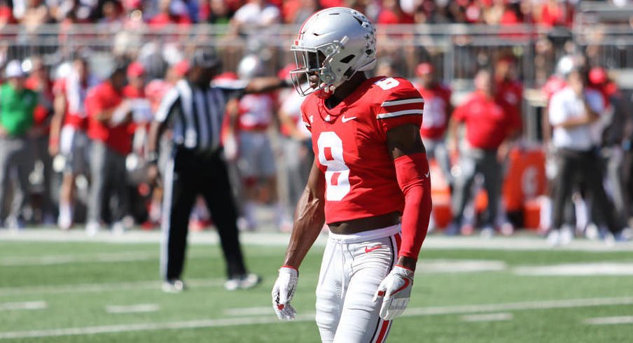 Kendall Sheffield and the Ohio State Buckeyes are up to the No. 8 spot in this week's AP Top 25.