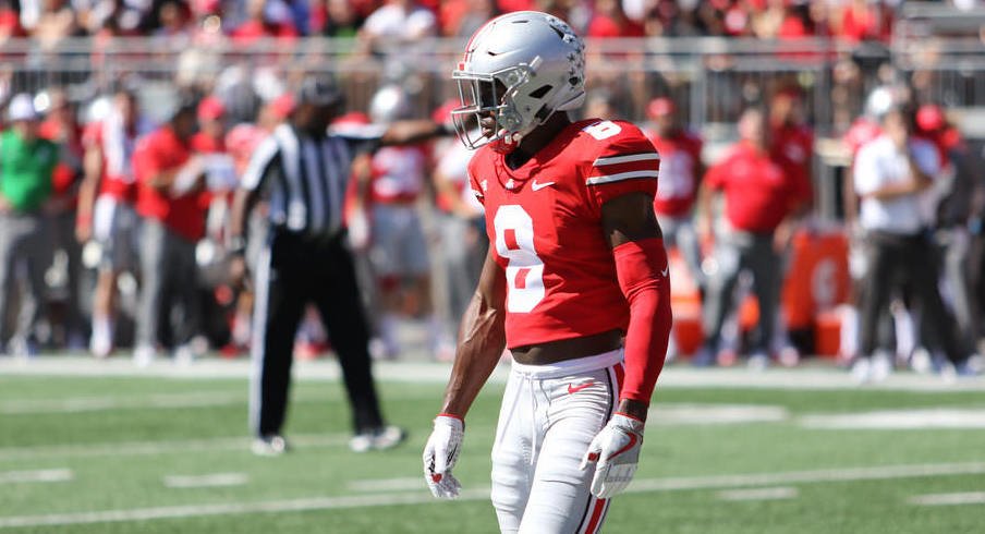 Kendall Sheffield and the Ohio State Buckeyes are up to the No. 8 spot in this week's AP Top 25.