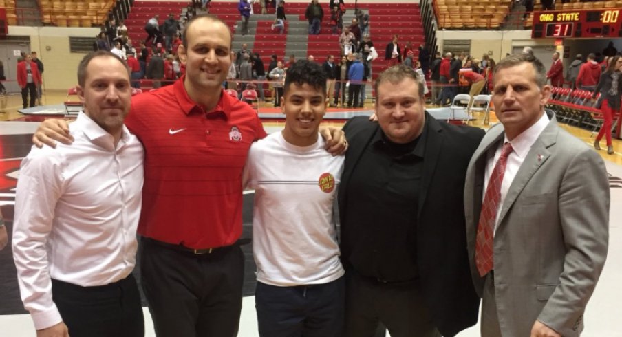 Alex Felix with the Ohio State Coaching Staff