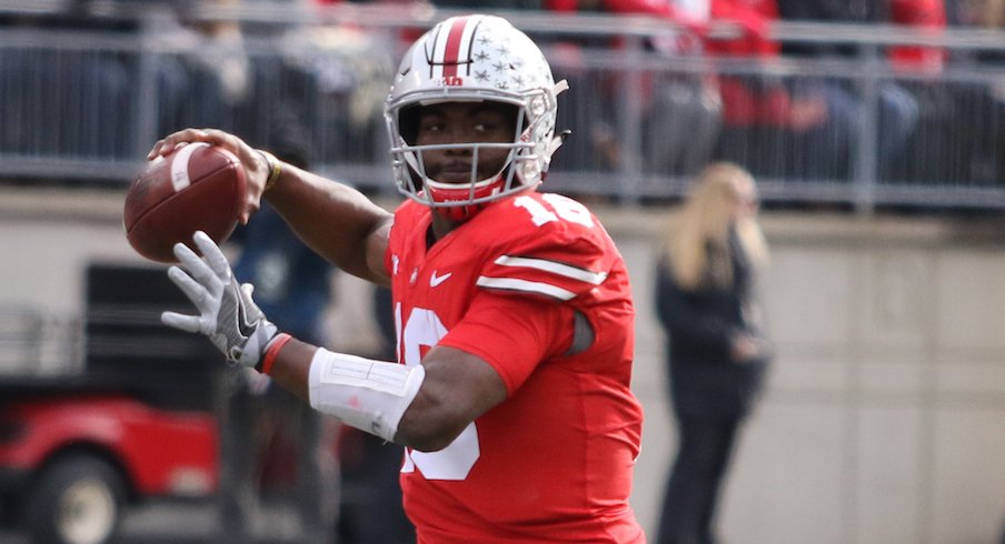 Ohio State Quarterback J T Barrett Throws 100th Career Touchdown Pass Eleven Warriors