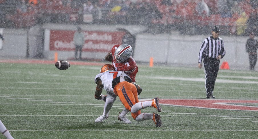 Dwayne Haskins fumbles against Illinois