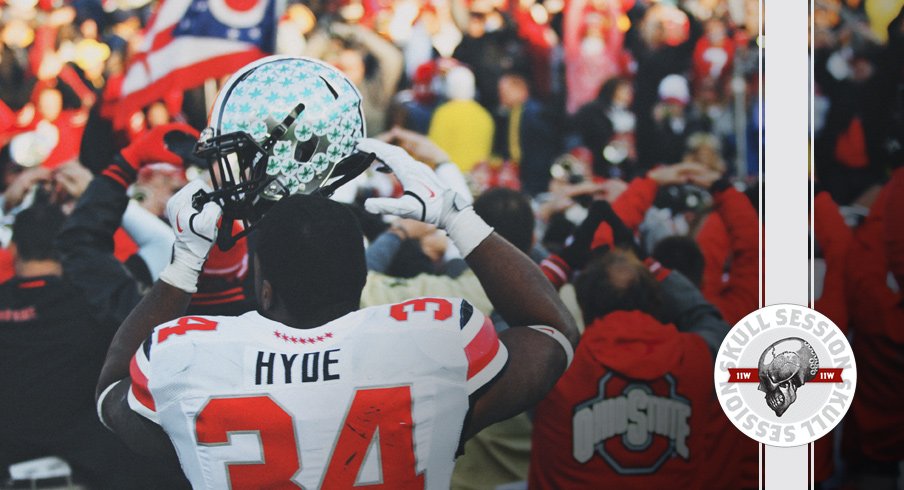 Carlos Hyde O-H-I-O's for the November 23rd 2017 Skull Session