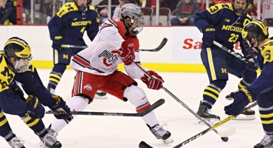 Buckeye captain Mason Jobst leads Ohio State against the Michigan Wolverines.