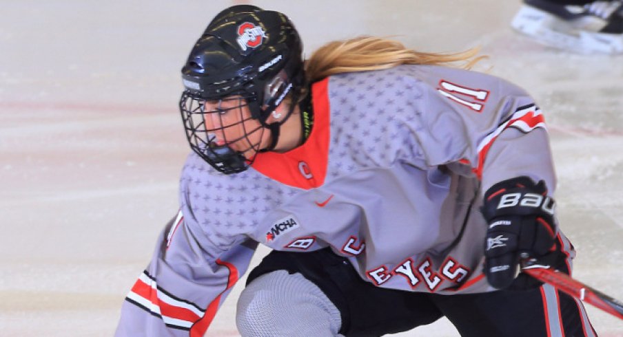 Buckeye freshman Tatum Skaggs posted her first collegiate hat trick against No. 9 Robert Morris.