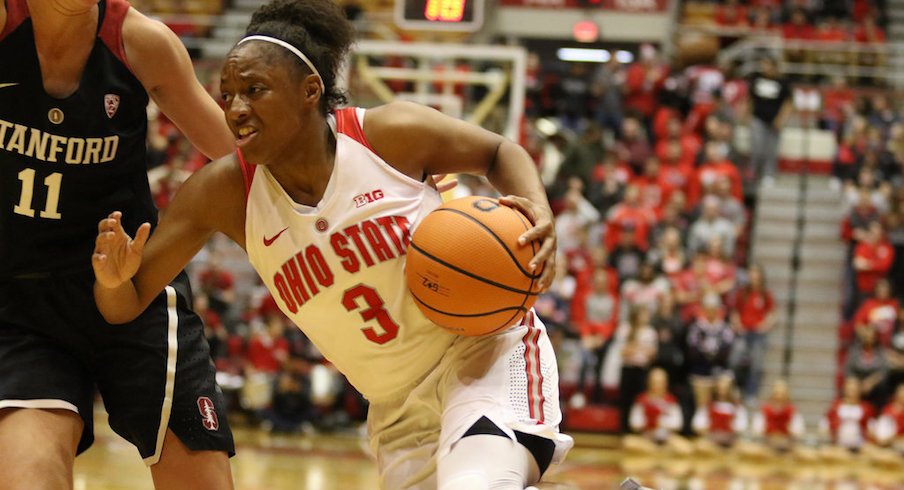 Kelsey Mitchell led all scorers in Ohio State's win over Stanford.