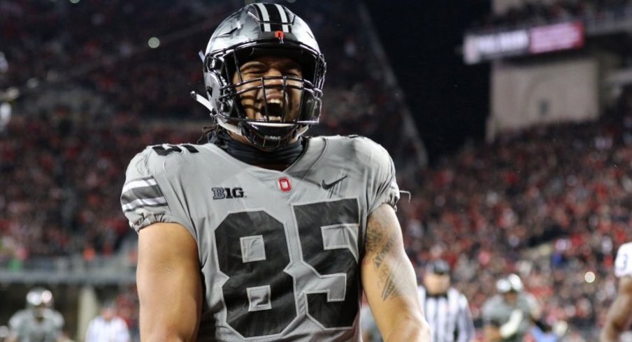 Ohio State tight end Marcus Baugh has at least one reception in every game this season.