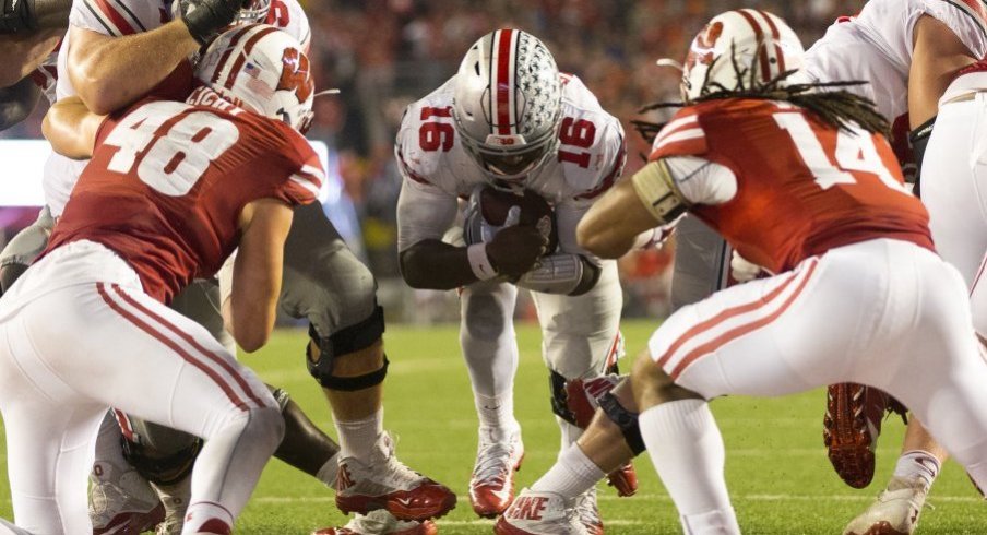 Nursing a knee injury sustained in Ann Arbor, J.T. Barrett must deliver Saturday night. (Photo: Jeff Hanisch-USA TODAY Sports)