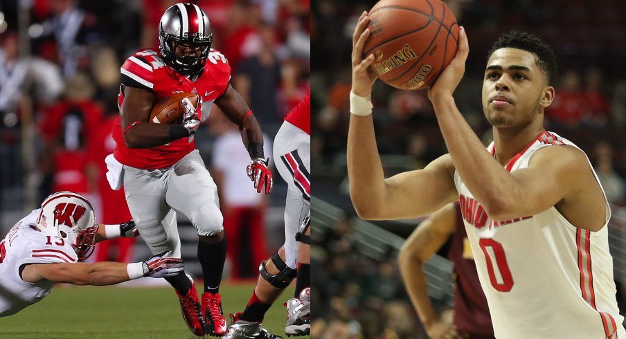Ohio State athletes D'Angelo Russell and Carlos Hyde