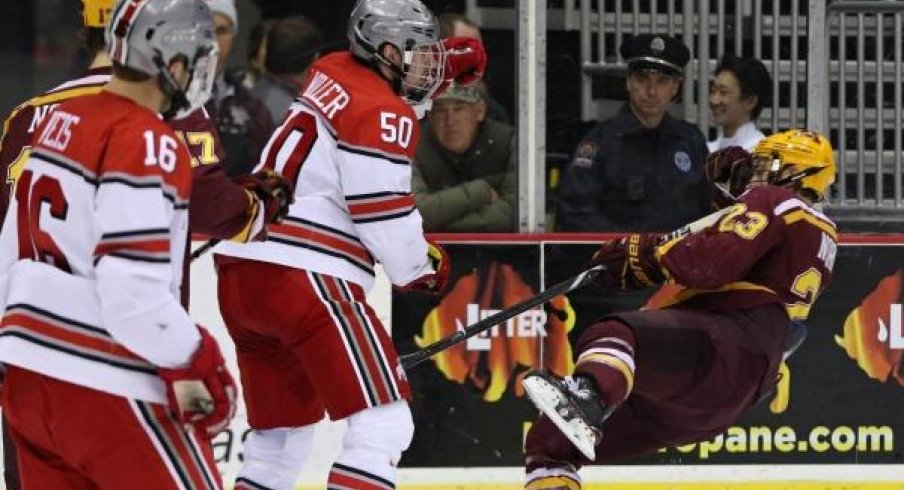 Matt Miller KO's Minnesota with a late game winning goal.