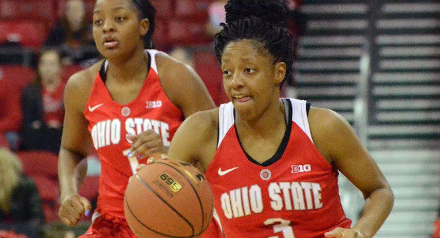 Kelsey Mitchell led the way for Ohio State in her home town.