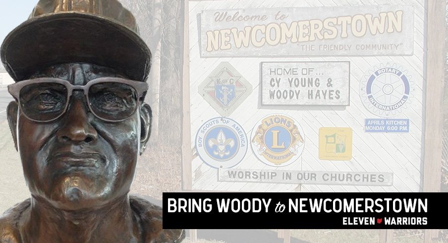 Renowned sculptor Alan Cottrill will deliver the life-sized statue of Woody Hayes to Newcomerstown this August.