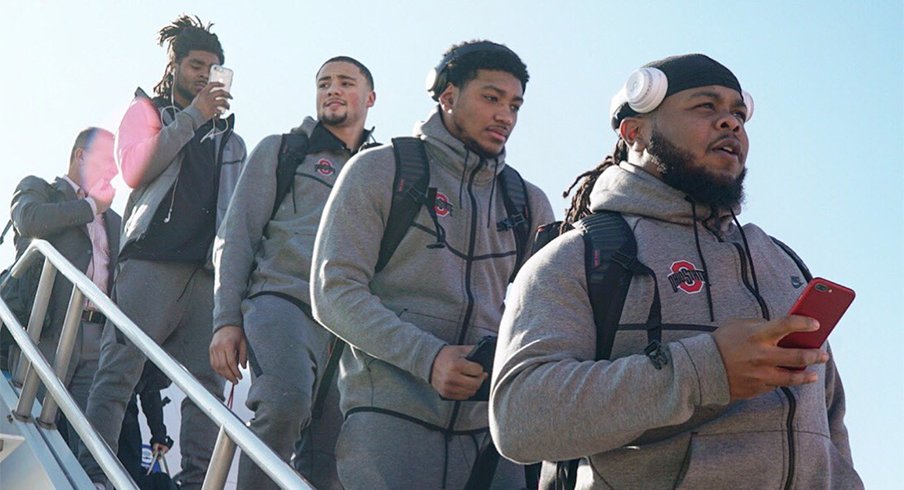 Ohio State arrived in Dallas today as they prepare for the Dec. 29 Cotton Bowl with USC.