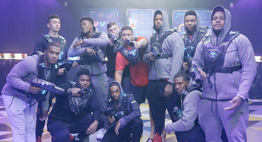 Buckeyes play laser tag