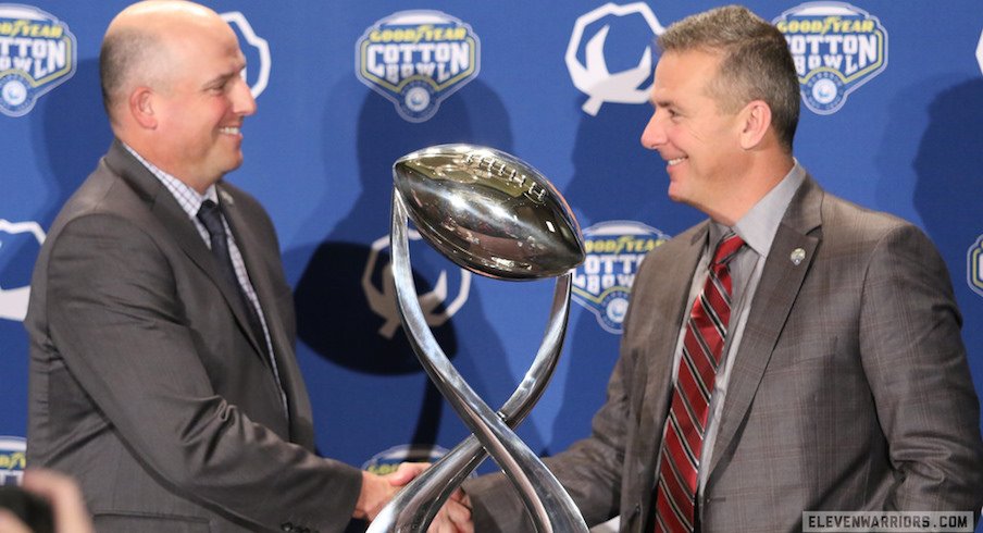 Clay Helton and Urban Meyer