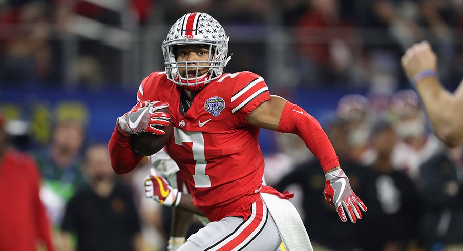 Damon Webb returns a Sam Darnold interception for a touchdown in the Cotton Bowl.