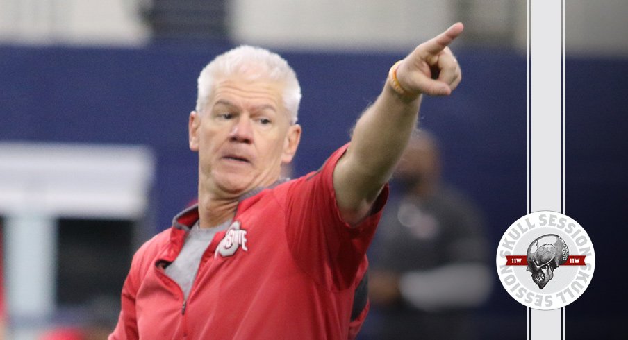 Kerry Coombs points at the January 4th 2017 Skull Session