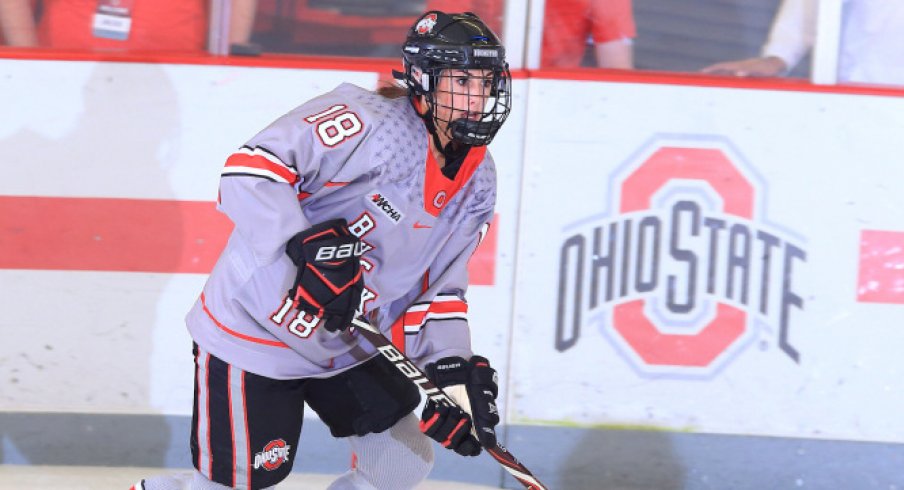 Julianna Iafallo netted the lone goal for Ohio State in a 5-1 loss to Penn State.