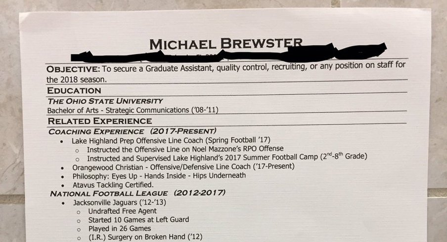 Michael Brewster resume.