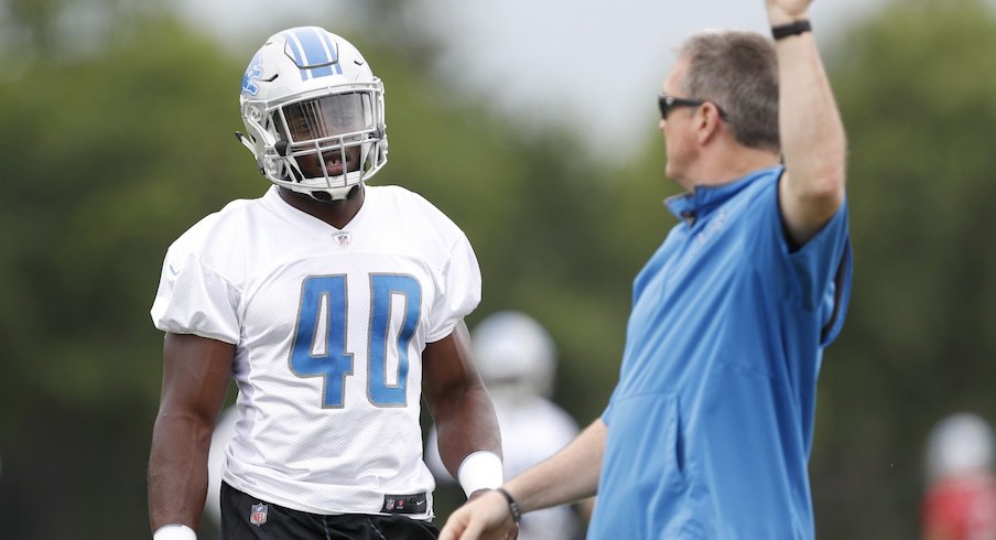 Bill Sheridan coaching with the Detroit Lions in 2017.